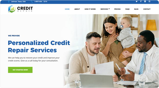 Website Template 04 preview